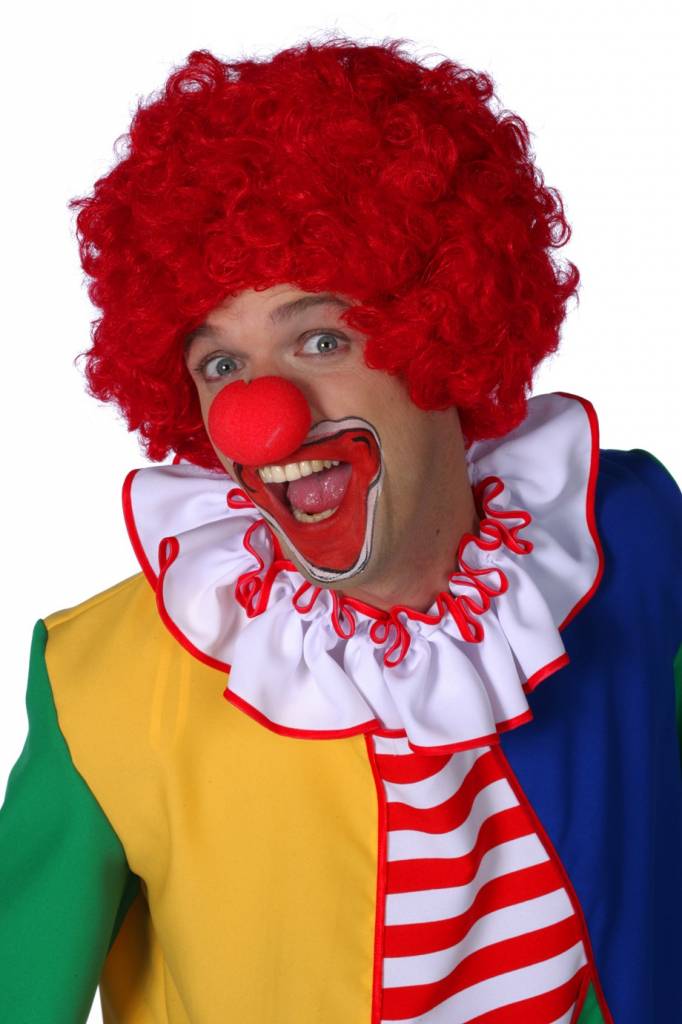 Clownspruik rood afbeelding