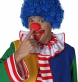 Clownspruik blauw