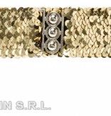 Riem pailletten goud