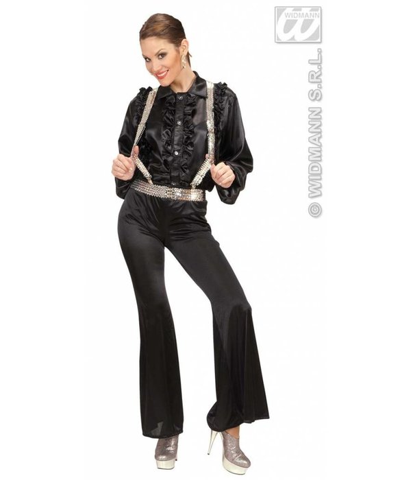 Riem pailletten zilver