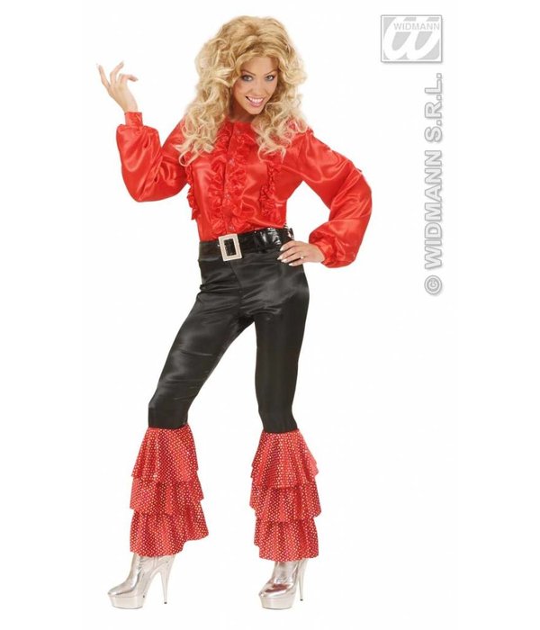 Zwarte broek fluweel met pailletten