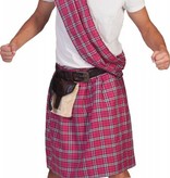 Schotse Highlander pak man pink
