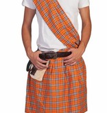 Schotse Highlander pak man oranje
