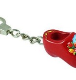 Sleutelhanger 1 klompje rood 4cm