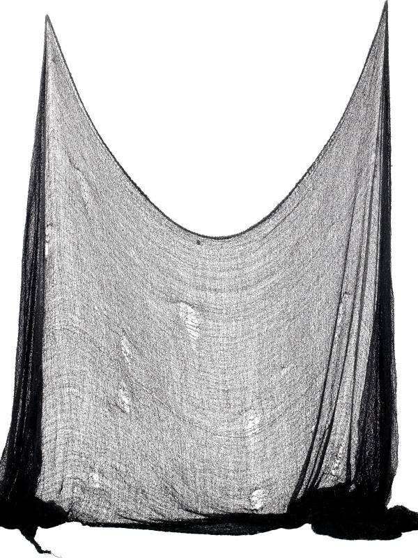 Creepy Halloween doek zwart