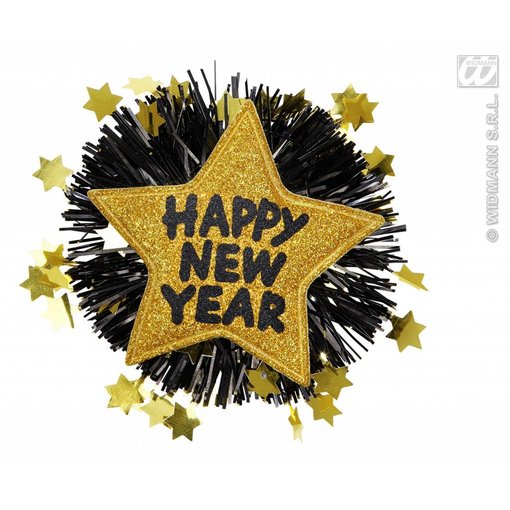 Broche Happy New Year goud