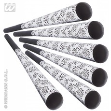 6 Happy New Year toeters 25cm