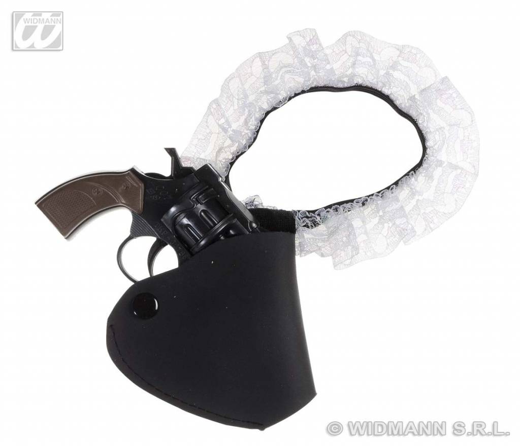 Kousenband met pistool afbeelding