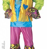 Carnavalskleding: Hippie kostuum man 4-delig Flow