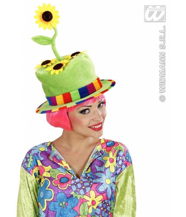 Fluwelen hoed zonnebloem