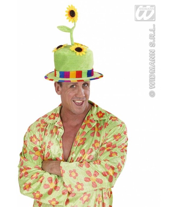 Fluwelen hoed zonnebloem