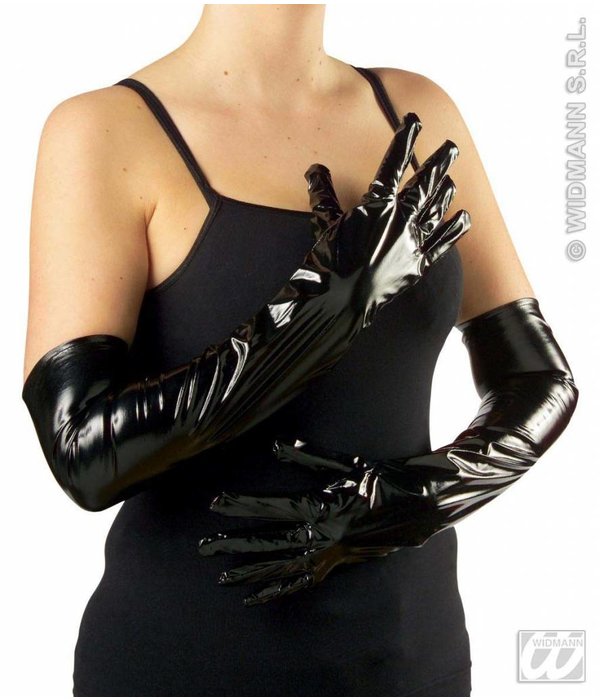 Handschoenen vinyl zwart 56cm