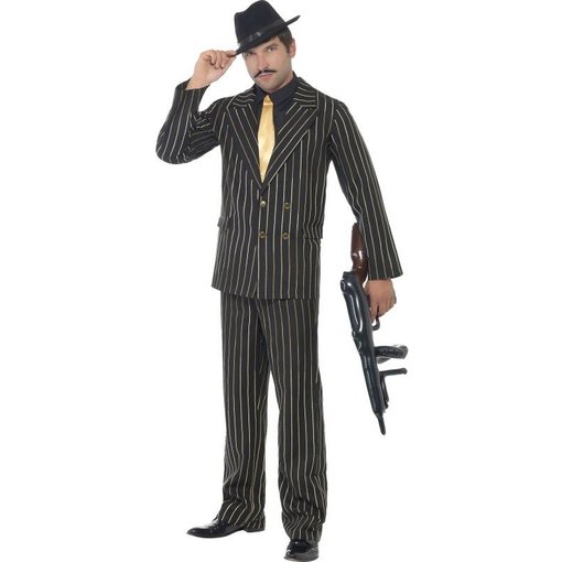 Gouden krijtstreep Gangster pak