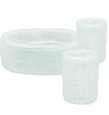 Set 3 zweetbanden wit
