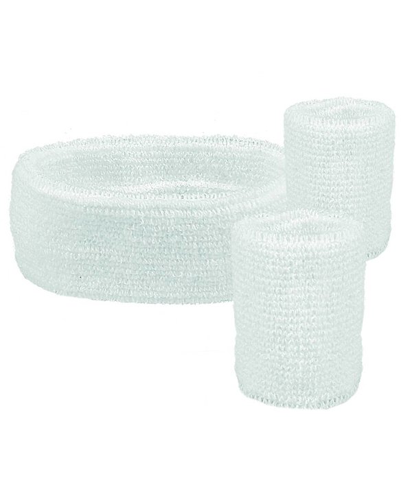 Set 3 zweetbanden wit