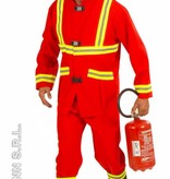 Brandweerman kostuum fiberoptic