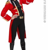 Piratenkapitein vrouw rood