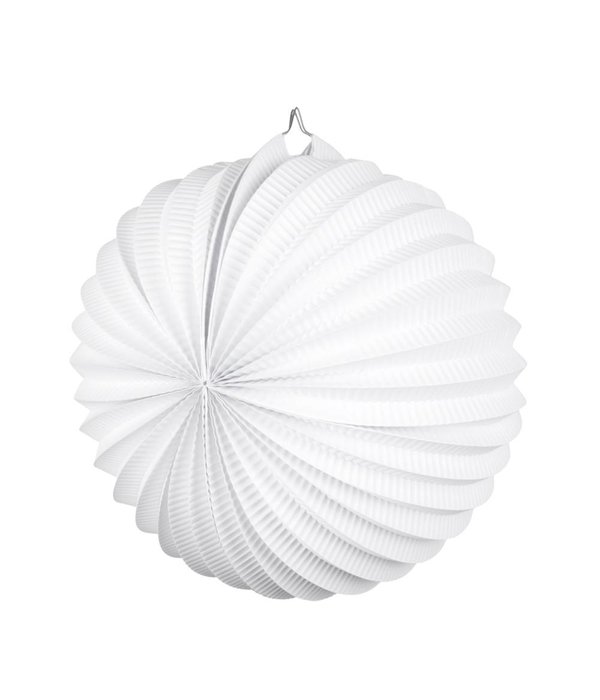 Papieren ballonlampion wit 23 cm