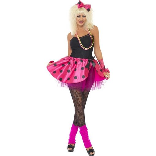 Roze Tutu 80's verkleedset
