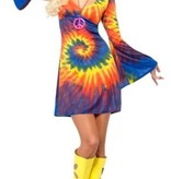1960's Tie Dye kostuum vrouw