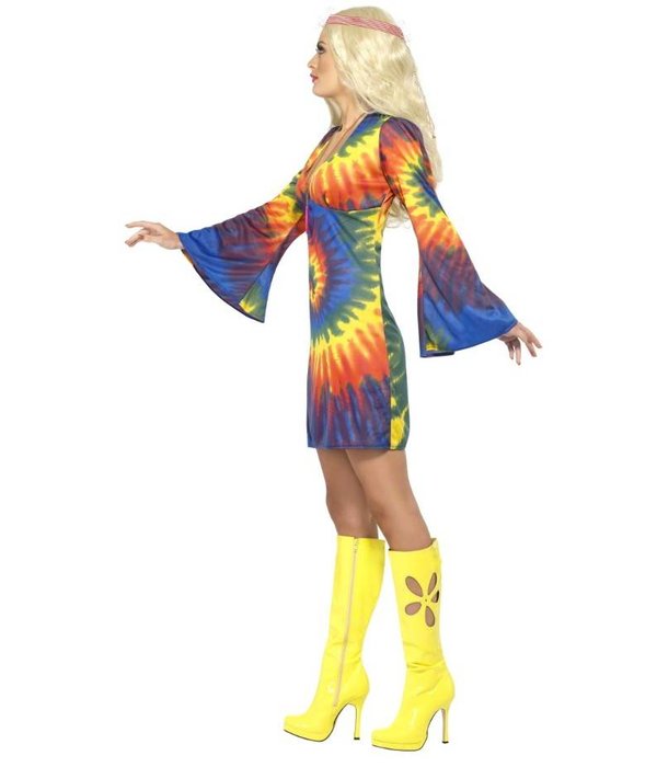 1960's Tie Dye kostuum vrouw