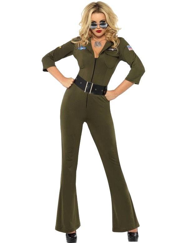 Top Gun kostuum vrouw afbeelding