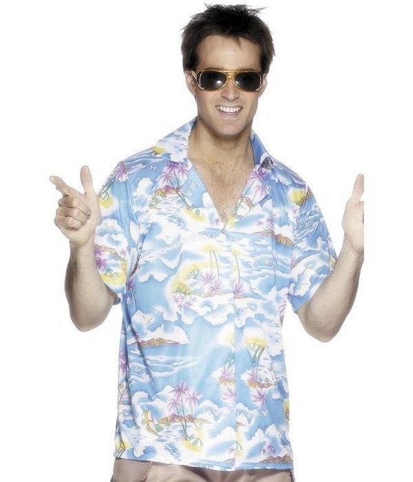 Hawaii shirt blauw
