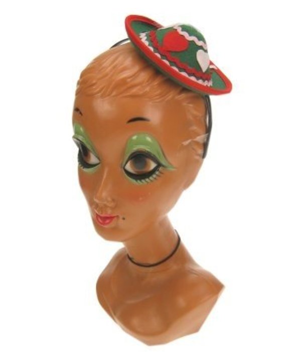 Tiroler mini hoed met diadeem