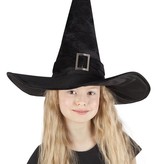 Hoed heks Kendra kind zwart