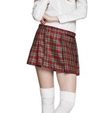 Schotse kilt vrouw rood