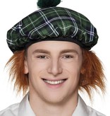 schotse baret groen man met haar