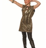 Paillettenjurkje Patty kind goud