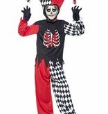 Bloedstollende Narren kostuum kind Halloween