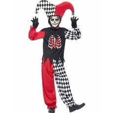 Bloedstollende Narren kostuum kind Halloween