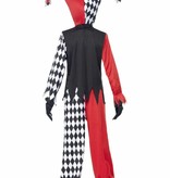 Bloedstollende Narren kostuum kind Halloween