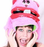 Hoed partymonster pink