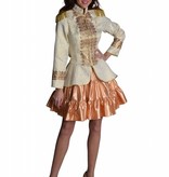 Volangen rok kort goud