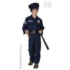 Politieman kostuum kind fiberoptisch