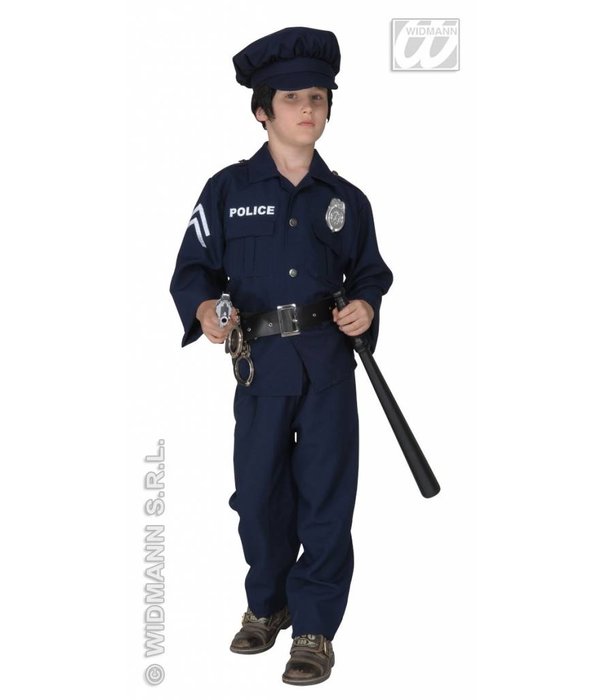 werkzaamheid kwartaal Verbaasd Politieman kostuum kind fiberoptisch - Feestbazaar.nl