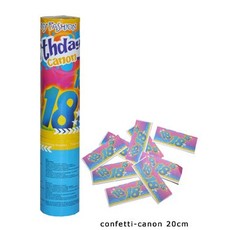 Confetti kanon verjaardag 18