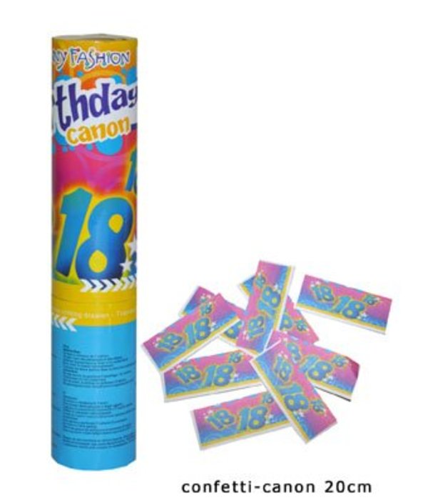 Confetti kanon verjaardag 18