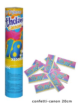 Confetti kanon verjaardag 18 afbeelding