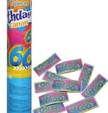 Confetti kanon verjaardag 60