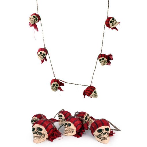 Touw met piratenschedels halloween