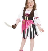 Roze piraten verkleedkleding kind