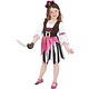 Roze piraten verkleedkleding kind