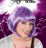 Pruik sensation bobline paars