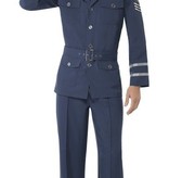 WW2 Luchtmacht kostuum blauw