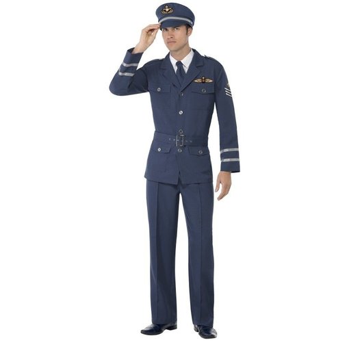 WW2 Luchtmacht kostuum blauw