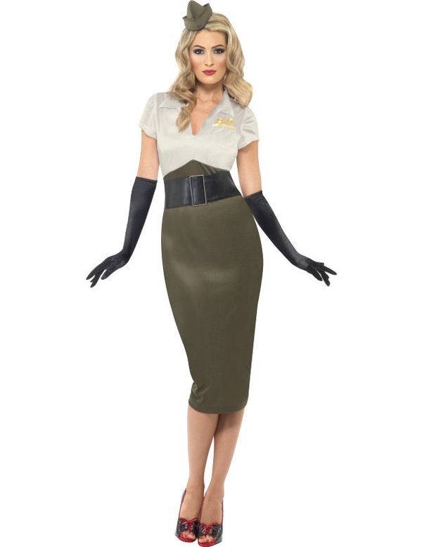 1940&apos;s Army girl kostuum afbeelding